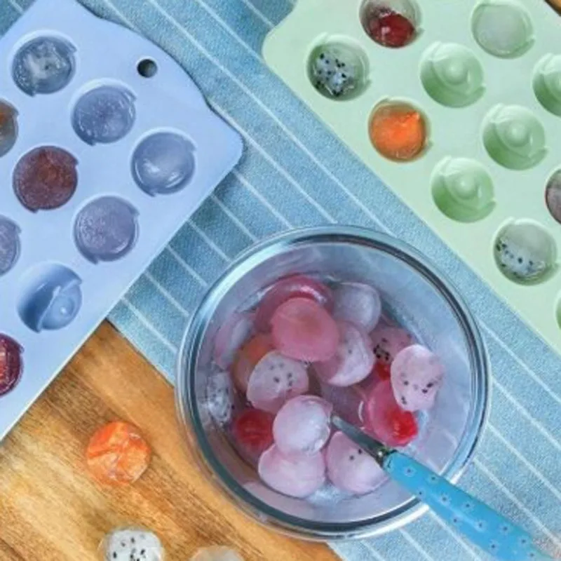Ice Cream Ball Shaped Cube Silicone Mold Chocolate Pudding Mould Fruit Maker Gadgets | Дом и сад