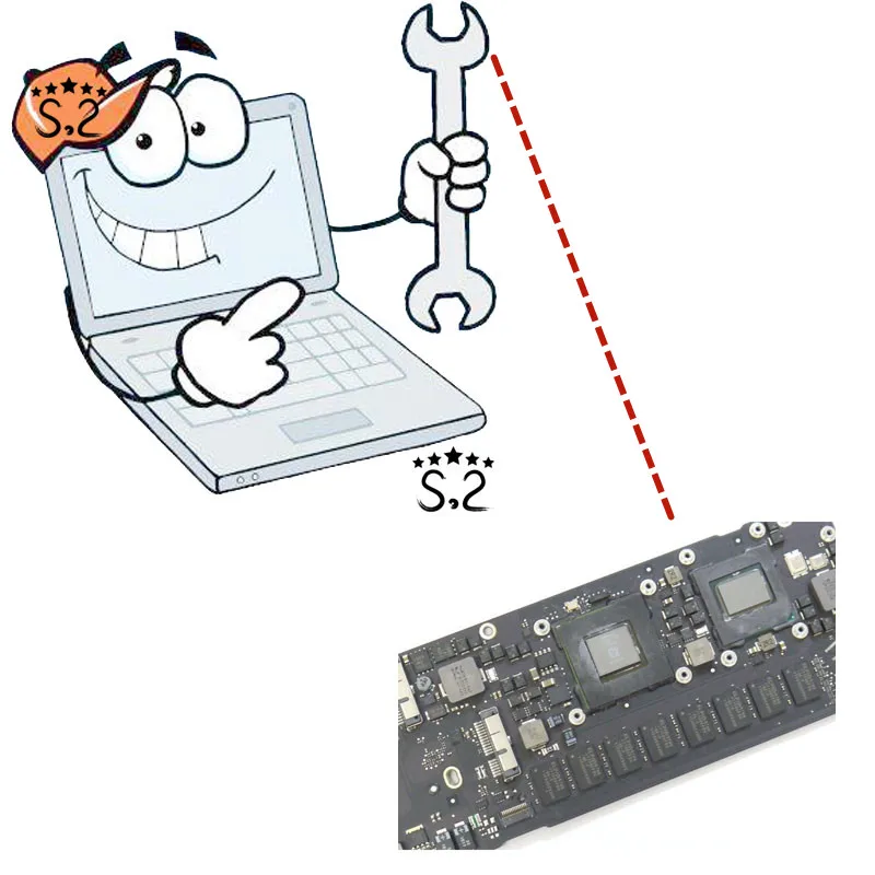 

OLOEY A1369 Motherboard repair for Macbook Air 13.3" fixing Laptop repair logic board
