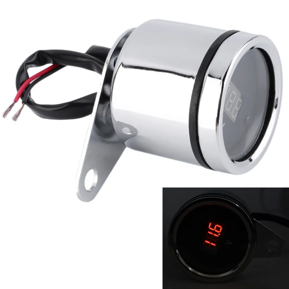 

HotUniversal Motorcycle ATV Dirt Pit Bike LED Digital Voltage Voltmeter Gauge Waterproof New Dropping Shipping Hot Sale