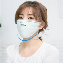 Унисекс Лето лед шелк тонкий солнцезащитный открытый нос рот маска Велоспорт ветрозащитный сплошной цвет моющиеся регулируемые одноразовые нетканые медицинские маски