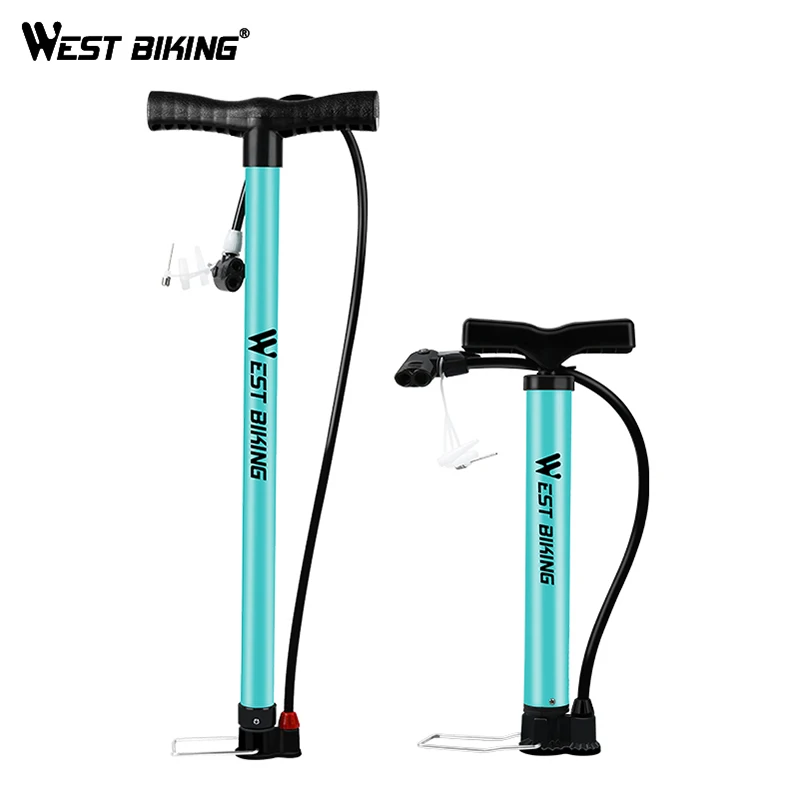 WEST BIKING Bicycle Air Pump Schrader Presta Steel Body MTB Road Bike Ball High Pressure Tire Inflator 120/160 PSI Cycling Pump WEST BIKING Bicycle Air Pump Schrader Presta Steel Body MTB Road Bike Ball High Pressure Tire Inflator 120/160 PSI Cycling Pump
