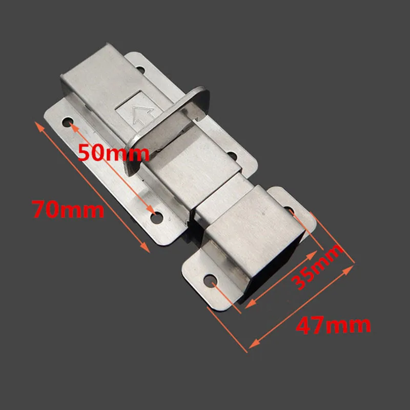 Stainless Steel Door Latch Barrel Bolt Latch Hasp Stapler Gate Lock Safety Easy To Install 9