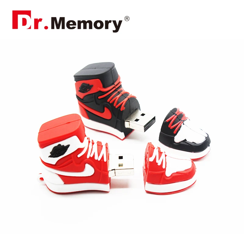 Dr. флэш-память памяти Drive Творческий Силиконовые баскетбольные кеды флешка, мини-накопитель usb Memoria флешки диск 4 ГБ 8 16 32 64 подарок