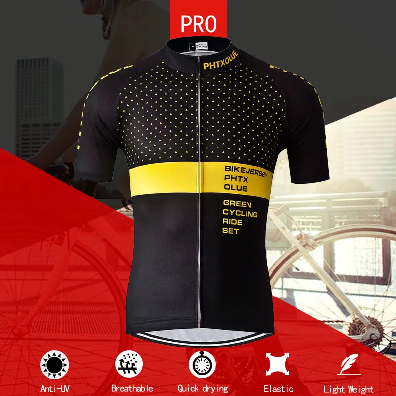 Phtxolue Cycling Clothing Cycling Sets Bike Clothing/Breathable Men Bicycle Wear Spring Summer Short Sleeve Cycling Jerseys sets