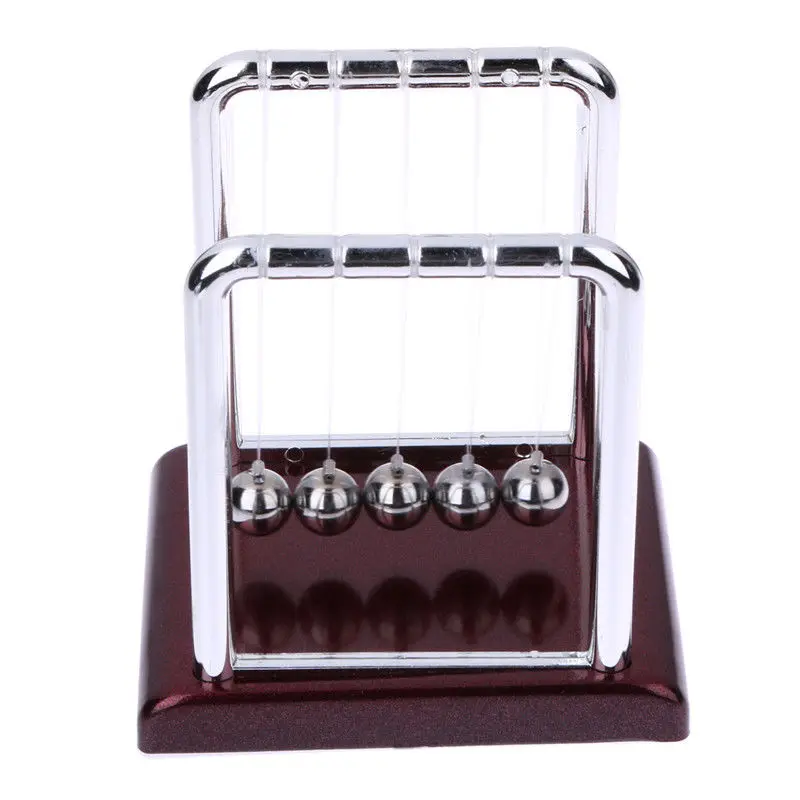 

Early Fun Development Educational Desk Toy Gift Newtons Cradle Steel Balance Balls Physics Science Pendulum desktop gift