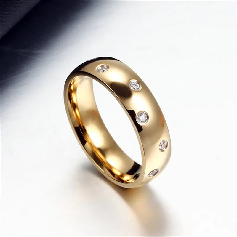 CC Titanium Steel Wedding Rings For Women And Men Couple Lovers Ring Bridegroom Bridal Jewelry Accessories Drop Shipping CC990
