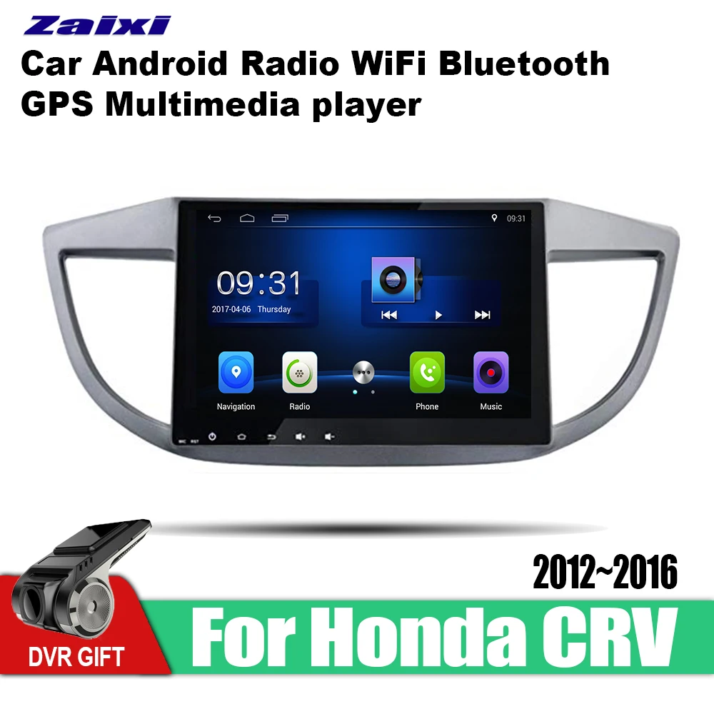 

ZaiXi Android Car 2 din multimedia GPS Navigation For Honda CRV 2012~2016 vedio stereo Radio audio wifi video map video