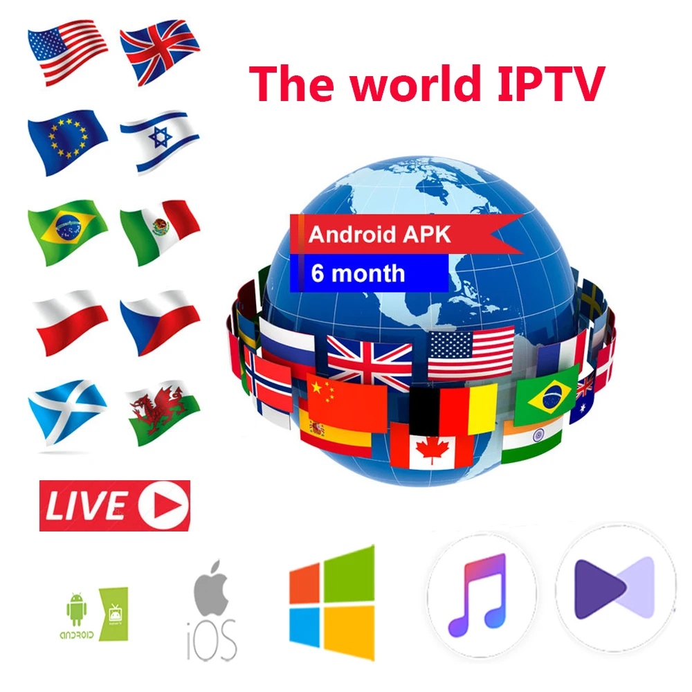 

IPTV M3u Subscription Iptv Italy Spanish nederlands Premium UK German French For android 9.0 Box Smart TV PC Linux for h96 max