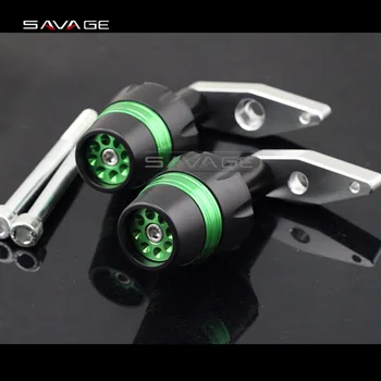 

For KAWASAKI ER6F ER-6F NINJA650 2012-2015 Green Motorcycle Accessories Frame Sliders Crash Protector Bobbins Falling Protection