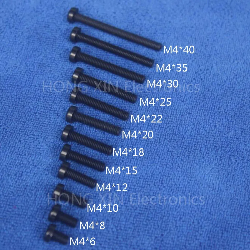 M4 * 10 черный мм 1 шт. круглый нейлоновый винт пластиковые болты совершенно новые RoHS