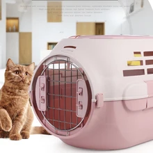 Автомобильная коробка для путешествий, переносная сумка для кошек, сумка для кошек/собак, переноска самолета, Воздушная Транспортная коробка для кошек, собак, багажная сумка с skylight