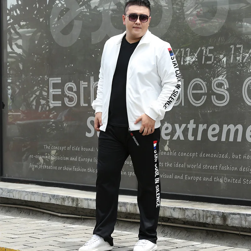 M-9XL Tracksuit Set Men Autumn Spring Sportwear Men Jacket +Pants 2 Piece Sets Sweat Suit Sweatshirts Plus Size 2019 New M-9XL Tracksuit Set Men Autumn Spring Sportwear Men Jacket +Pants 2 Piece Sets Sweat Suit Sweatshirts Plus Size 2019 New