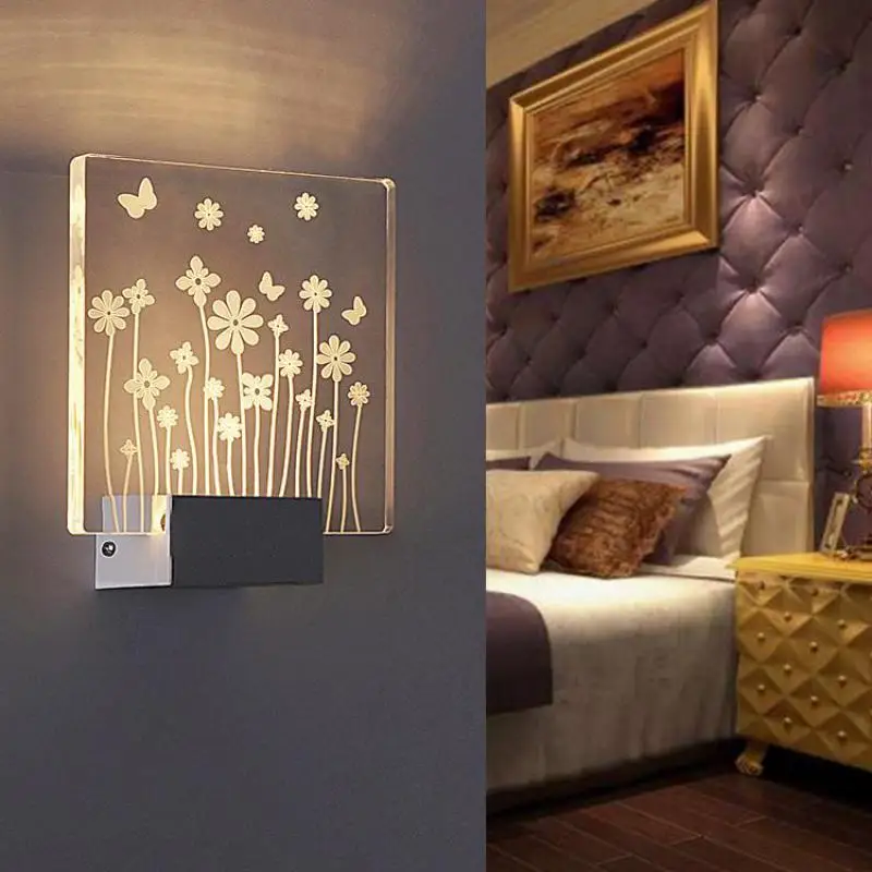 

3D Wall Lamp Applique Murale Luminaire Led Light Bathroom Light Wall Lights For Home Loft Style Lighting Stairs