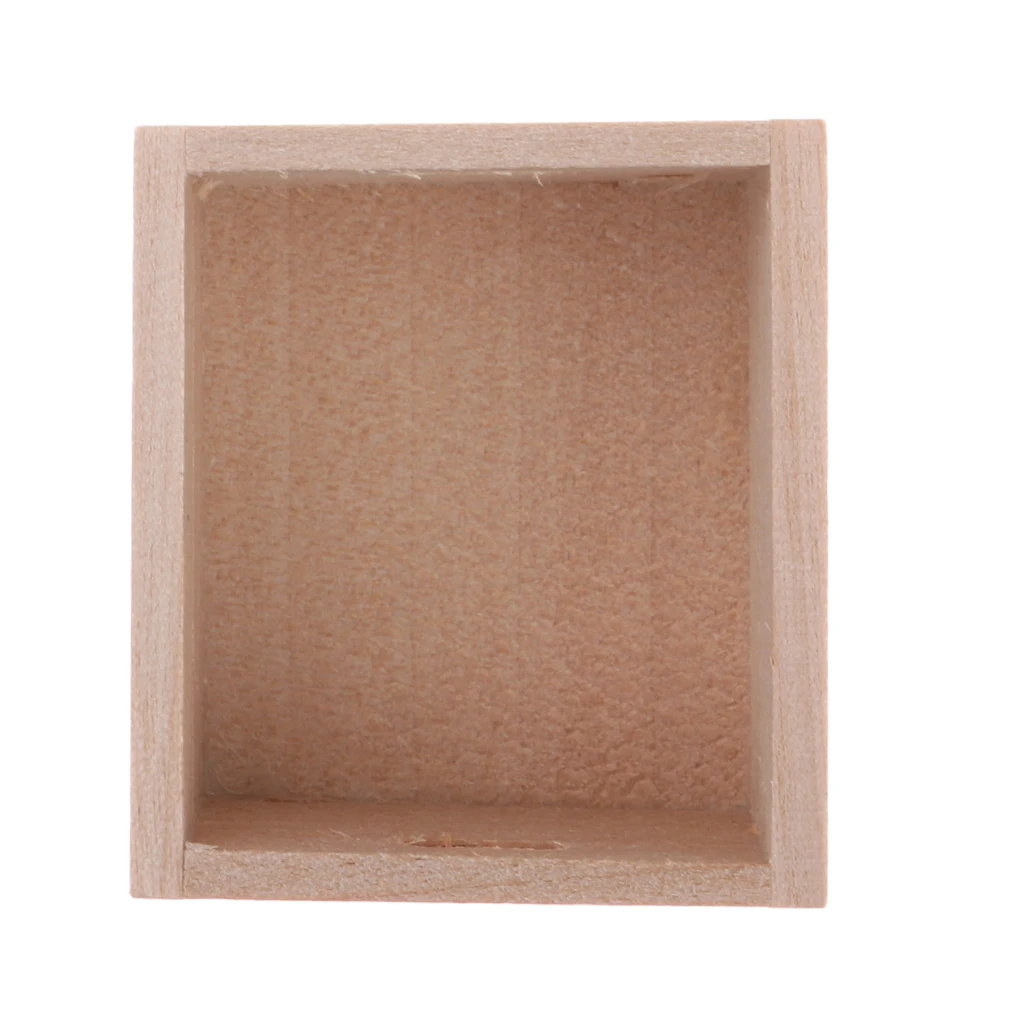 1/12 Dollhouse Miniature Wooden Fruit Vegetable Storage Box Kitchen Furniture Items