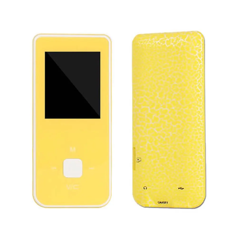 Портативный hifi MP3 музыкальный плеер с FM без потерь звук диктофон до 32 Гб - Цвет: yellow