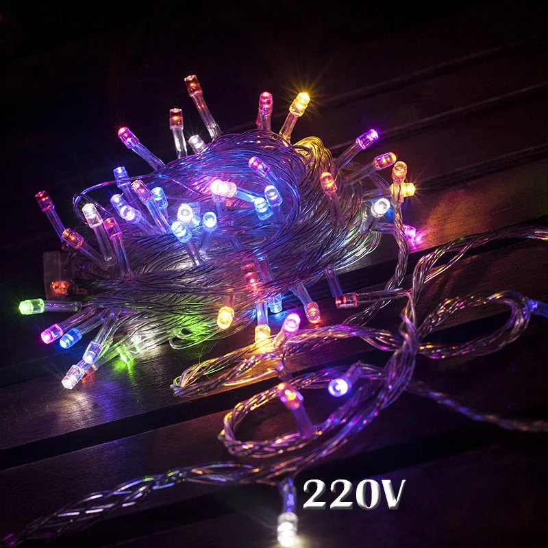 BRIGHTINWD 220 В Luminaria светодиодный гирлянды светодиодные полосы света лампы 10 м цепи