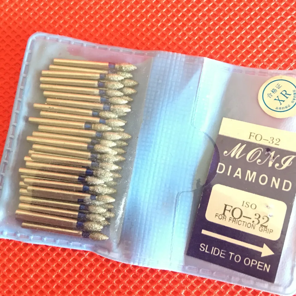 

50pcs Dental Diamond FG High Speed Burs for Polishing Smoothing SF/BR/FO/TF SERIES Dental Burs 1.60mm