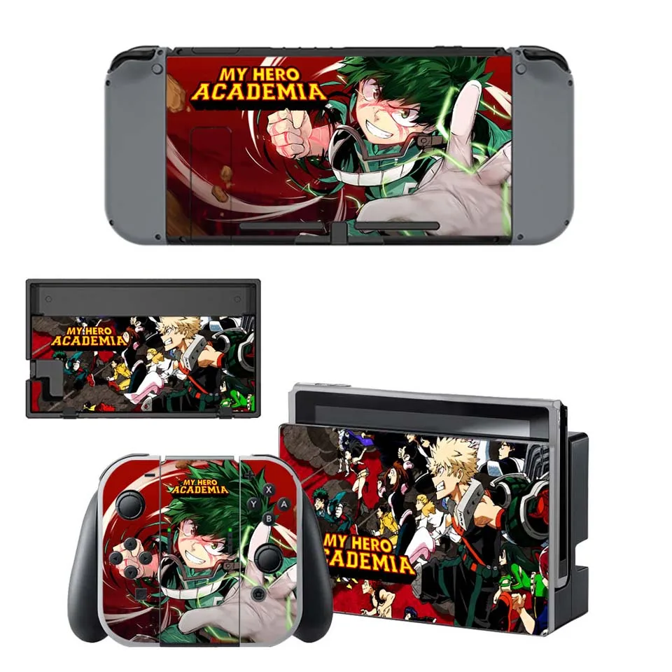 My Hero Academia Full Body Cover Skin Sticker for Nintend Switch Console Joy-Con and Dock - Цвет: YSNS1890