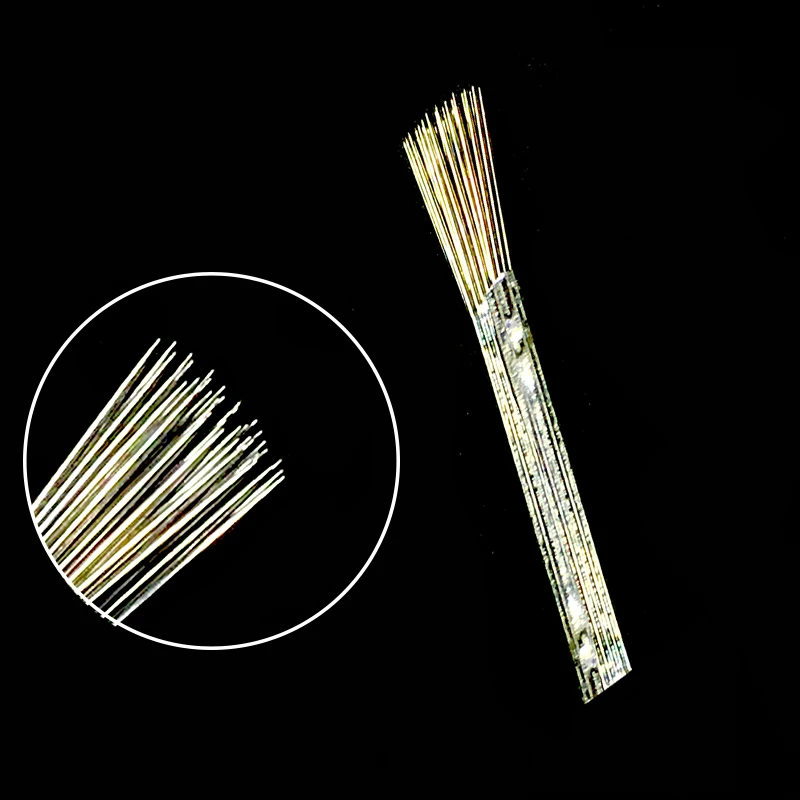 

Eyebrow Tattoo Permanent Makeup 40 Round Needles Microblading 3D Eyebrow Embroidery Fog Round Needle