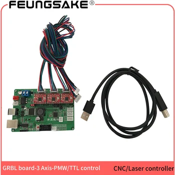 

GRBL controller arduino with USB and PMW ,cnc controller,laser control board,CNC wood router 3 Axis control board,A4988 chip