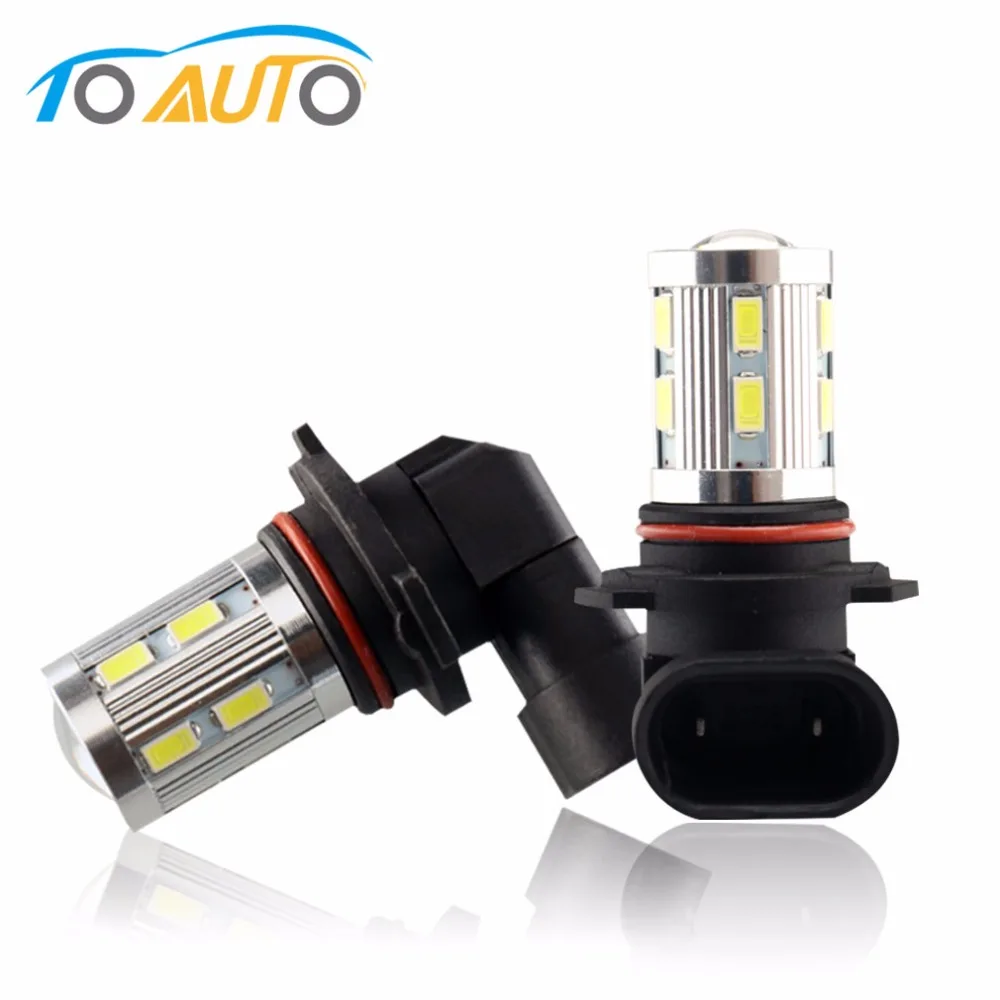 2pcs 9006 HB4 High Power 12SMD 5730 Chip + 5W Cree LED chips white fog Lights Bulbs car light source | Автомобили и мотоциклы