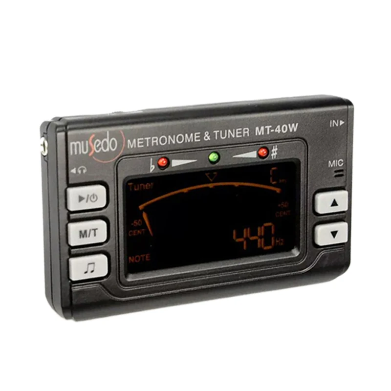 Musedo Mt-40W Metro-Tuner Plus Tone Генератор Электронный цифровой 3 в 1 ЖК-тюнер