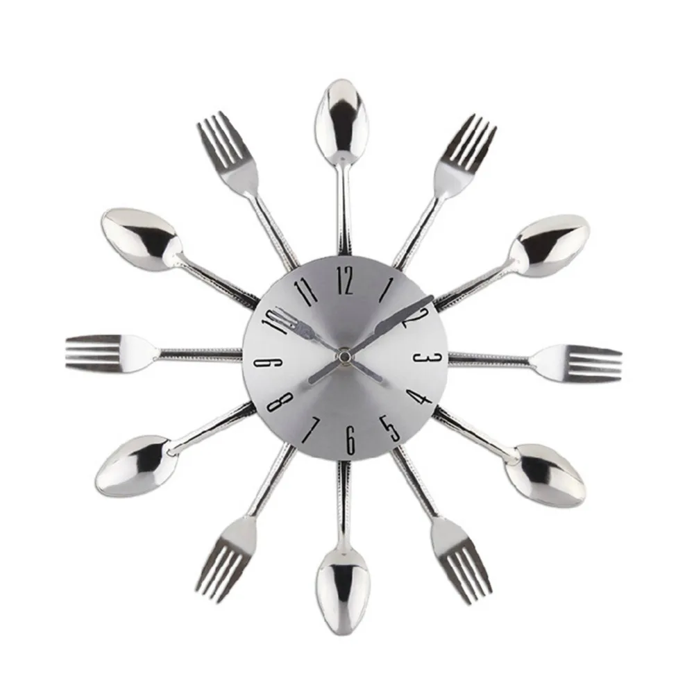 Online Buy Wholesale Cool Modern Clocks From China Cool Modern - New Spoon Fork Creative Design Modern Cool Silver Decoration Fashion Wallclock Kitchen Cutlery Utensil For online buy wholesale cool modern clocks from china cool modern - new spoon fork creative design modern cool silver decoration fashion wallclock kitchen cutlery utensil for