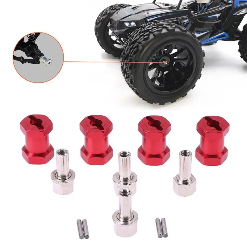 

4PCS ALLOY WHEEL HUB 17mm Offset Hex Adaptor For 12mm Hex Wheels AXIAL SCX1 High Quality RC Truck Car Parts Accessories