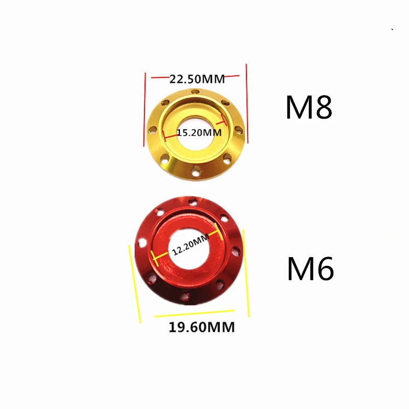 6 шт./лот CNC цвет винт крышка полый винт фланец крепление утолщение повышение прокладка украшения армирование Нескользящие