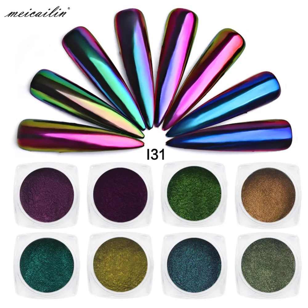 Chameleon Mirror Nail Glitters Powder2