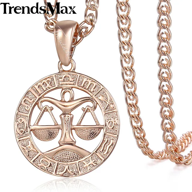 Libra Zodiac Sign Necklace For Women 