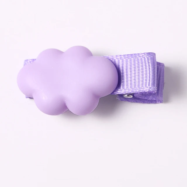 Новинка; милые разноцветные заколки для волос в виде Смоляного облака, леденца, радуги; Детские милые заколки для волос; заколки; повязка на голову; Детские аксессуары для волос - Цвет: purple cloud