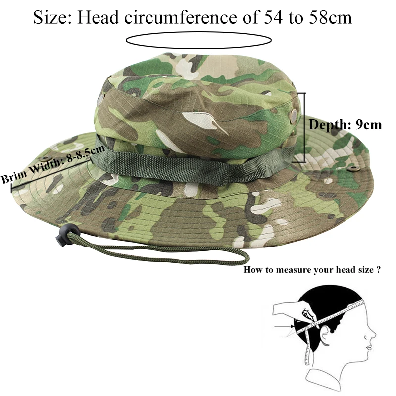 6 цветов, тактическая страйкбольная снайперская камуфляжная шапка, непальская Кепка, Военная Мужская Панама, военные аксессуары для мужчин
