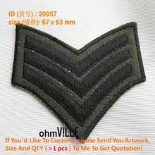 Нашивки для одежды Parches Ropa 20057 Sergeant Army Shoulder Mark Iron On Patch-гарантированное качество вышивки на заказ