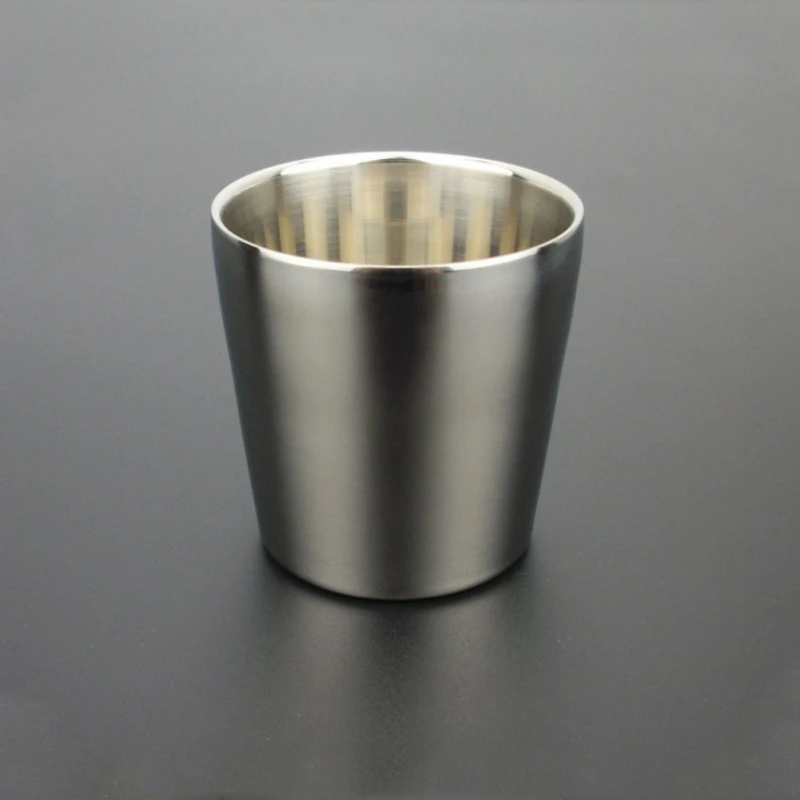 Двойная Стенка 304 нержавеющая сталь ледяной холодной кружка для воды пивная чашка Bilayer Кофе Молоко чай кемпинг бутылка 1 шт. 175 мл