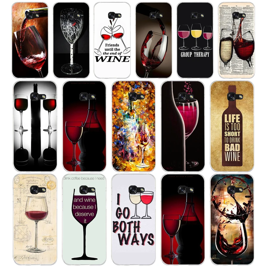 

238A keep calm and drink a bear wine Pattern Soft Silicone Tpu Cover phone Case for Samsung galaxy a3 a5 2016 2017 a6 A8 2018