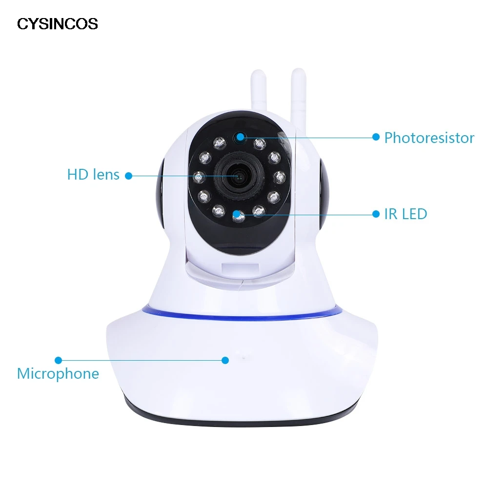 

CYSINCOS 1080P wireless IP Camera Security Camera Home Surveillance Camera Wifi Night Vision Monitor Baby Smart Track