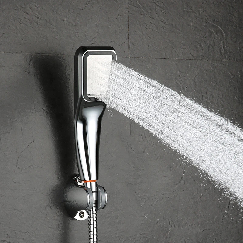 

ABS Rainfall Showerheads Bathroom Hand Hold Showers Chrome Water Saving Handheld Showerhead Big Water Shower