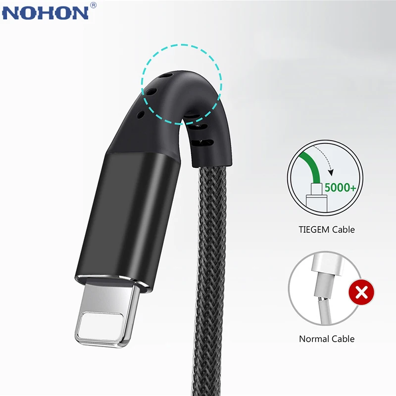 

Fast Charging Origin Data USB Charger Cable For iPhone 6 S 6S 7 8 Plus 5 5S SE 5C X XR XS Max iPad Short Long 1m Nylon Wire Cord