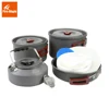 Feu érable poêle Camping extérieur pliable cuisson batterie de cuisine alliage d'aluminium 1Fry poêle 2 casseroles 1 bouilloire pour 4-5 personnes FMC-209 ► Photo 1/6