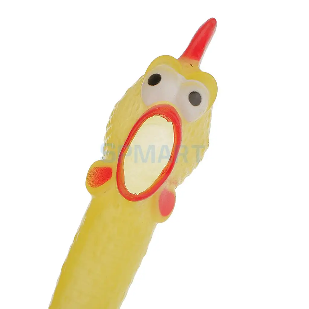 Резиновая пронзительная светящаяся курица кричащая Squawking Squeeze Fun Toy Gag Gift для детей или альдартов-случайный цвет