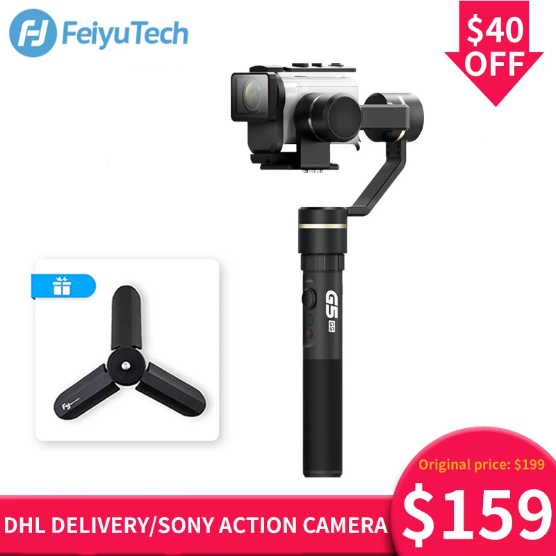 

FeiyuTech Feiyu G5GS 3-Axis Handheld Action Camera Gimbal Splash-proof Stabilizer for Sony X3000 X3000R AS50 AS50R
