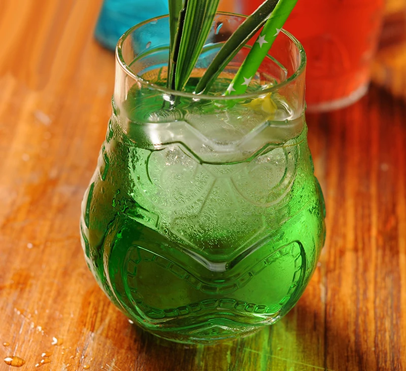 Стиль 500 мл(16,5 унций) Премиум Tiki стеклянные стаканы для сока Tiki glass