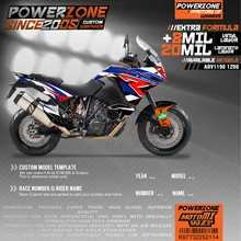 PowerZone Custom Team Graphics Backgrounds Decals 3M Stickers Kit For KTM ADV 1050 1090 1190 1290 114