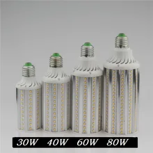 Super Bright 30W 40W 60W 80W LED Lamp E27 E40 110V 220V Lampada Corn Bulbs Light Pendant Lighting Chandelier Ceiling Spot
