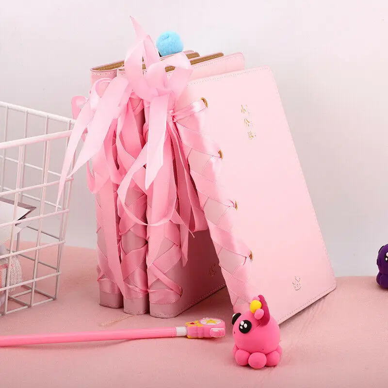 

Creative Stationery Diary Pink Girl's Lace Hand Book Cute Small Fresh Notebook
