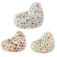 1pc Cute Animal Bean Bag Lounger Sofa Cover Chair Outdoor Couch Lazy Bean Bag Sofa Case Cover Without Filling Seat Living Room33