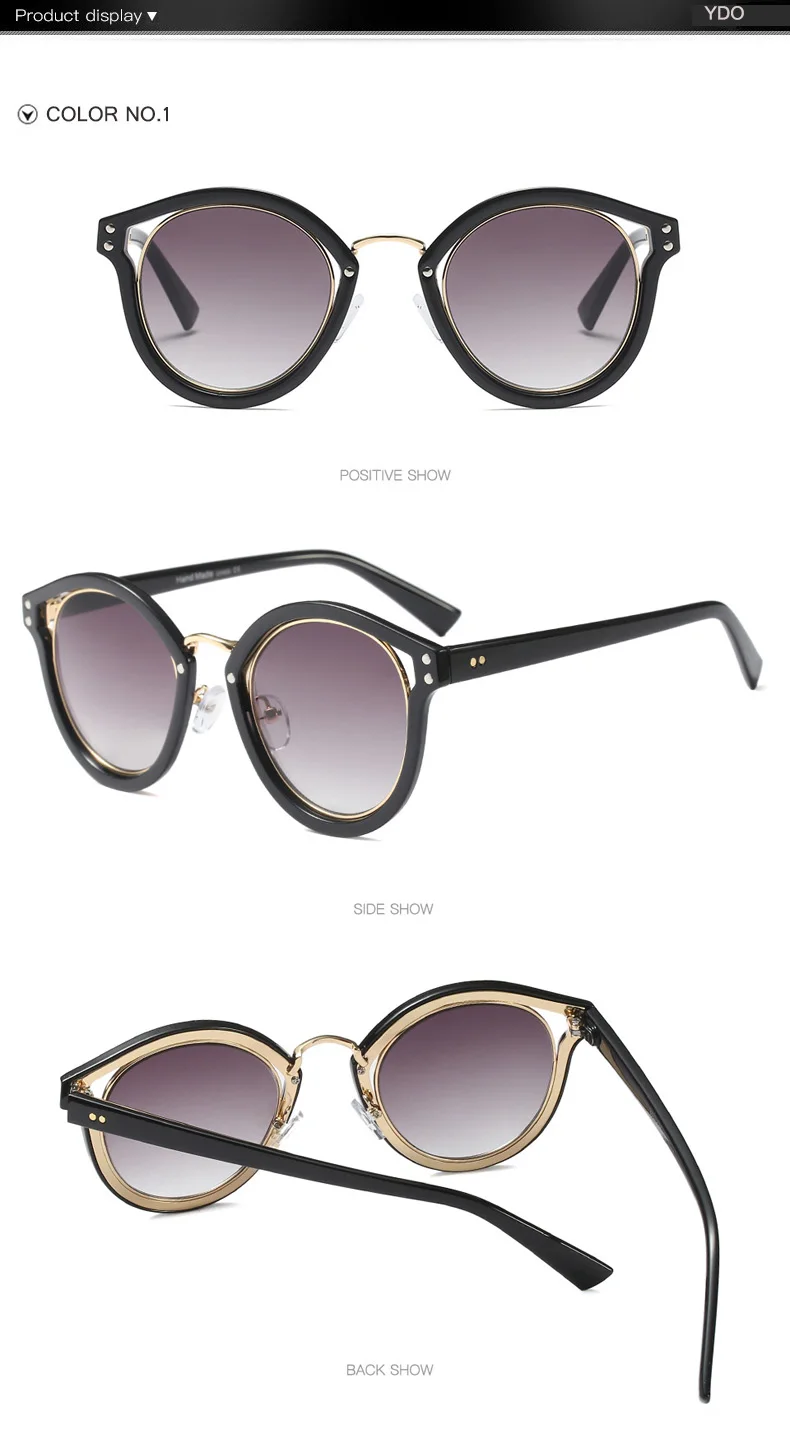 YDO Cat Eye Sunglasses Women Fashion 2018 Luxury Brand Design Flat Top Vintage Shades Twin Beam Sun Glasses Elegant Lady Eyewear (6)