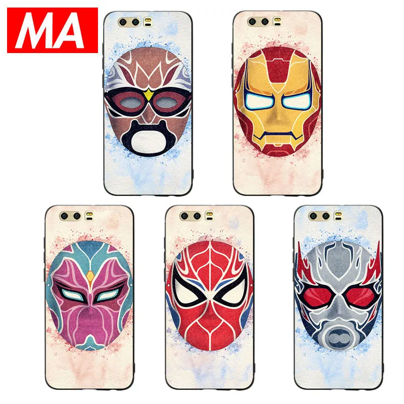 

MA Marvel Peking Opera Phone Case For Huawei P20 P10 P9 Lite Pro Cases Ultra-thin TPU Cover For Honor 8 9 10 Lite Mate 10 20