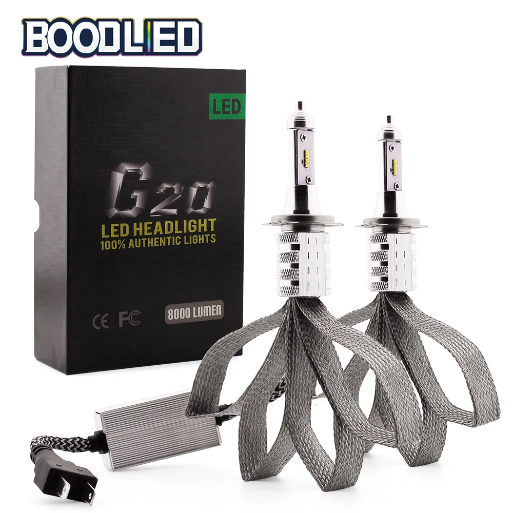Car Headlight H7 LED Bulb H4 H1 H3 H11 HB3/9005 HB4/9006 9003 High/Low beam 7000LM Auto Headlamp 6500K Light Auto Bulb 12V 24V